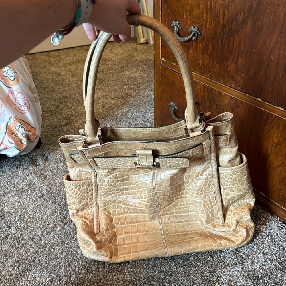 Croc leather Michael Kors bag
